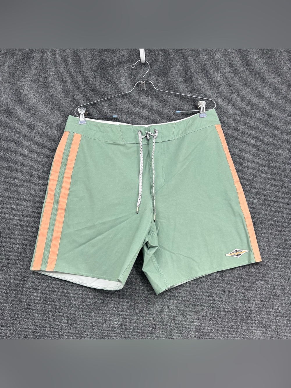 Billabong Green Upcycler Kirra Pro Performance Retro Surf Board Shorts Men’s 32